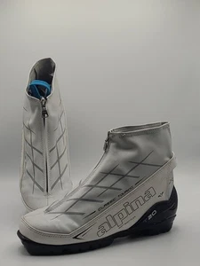 ALPINA 41 / 9 Classic Touring T20 EVE White Ski Soft Boot Flex Boots - Picture 1 of 13
