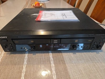 SONY RCD-W10 CD RECORDING DECK CD CD-R TESTED WORKING W/manual No Remote - Image 1 of 4
