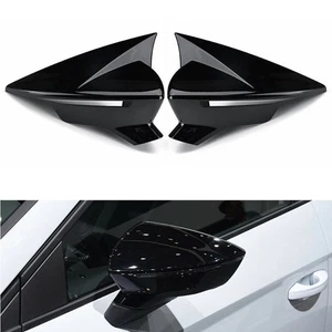 MK3 5F Side Rear View Mirror Covers Glossy Black for Years 2013 to 2018 - Picture 1 of 12