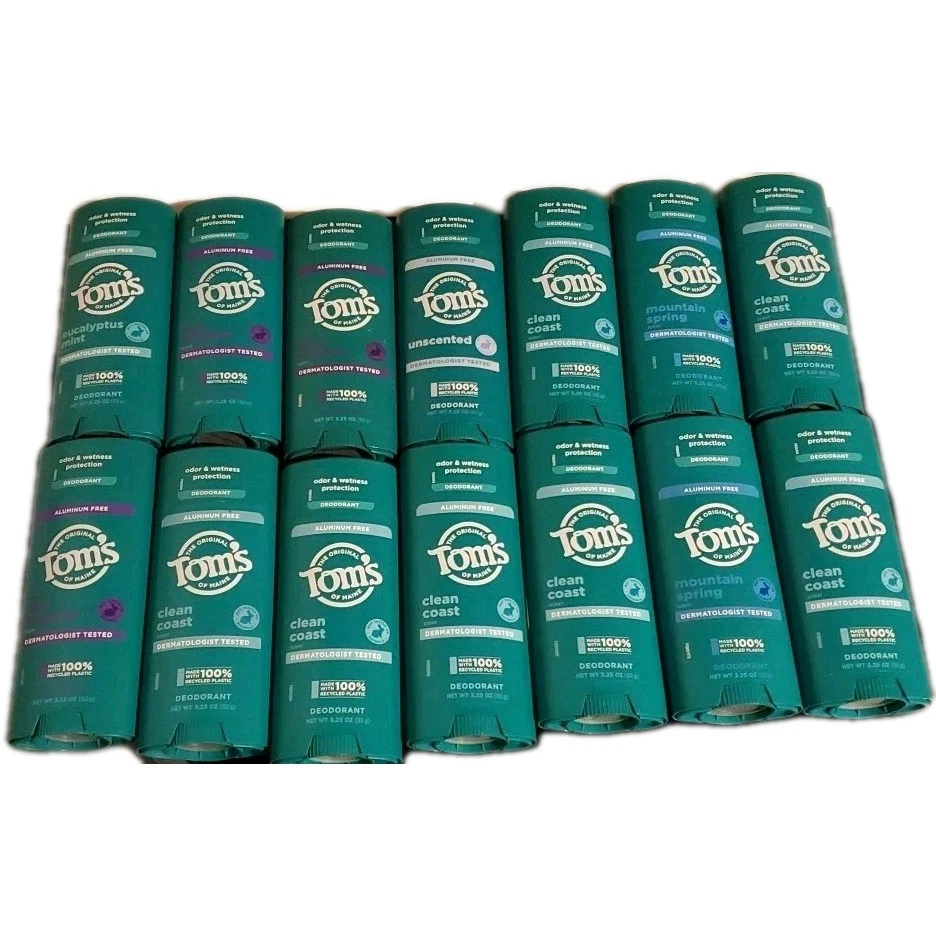 Venta al por mayor Lote De 14 Desodorantes Tom"s Nuevos Envío Gratis Variedad Lote Foto 1 de 1
