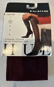 Hue Strumpfhose Gr. 2 weinrot rot burgund Granat blickdicht Control Top - Bild 1 von 4