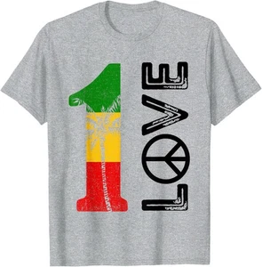 Reggae One Pride Love Jamaica Reggae Musik Rastafari Wurzeln T-Shirt Hoodie - Bild 1 von 8