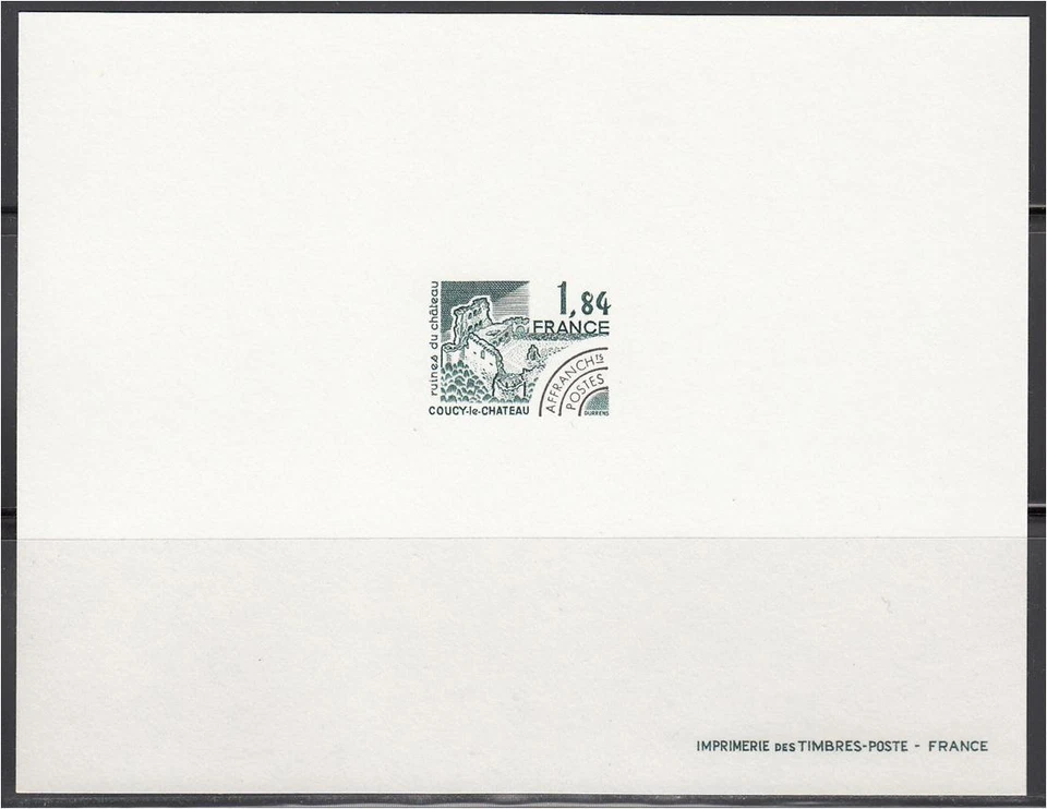 France Sc1721 Architecture, Castle Ruins, Deluxe Proof - Image 1 of 1