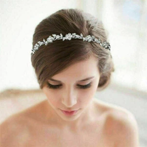 Tiara Crystal Wedding Bridal Bridesmaid Party Princess Headband Crown Headpiece - Picture 1 of 7