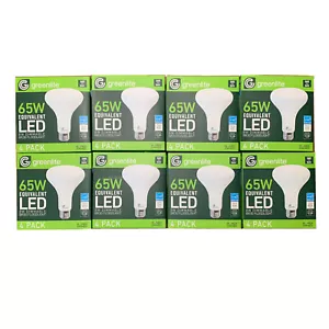 32-Pack BR30 Flood Lights 65W Equivalent 8W LED 3000K Damp Location by Greenlite - Picture 1 of 10
