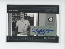 ROLLIE FINGERS AUTO 2004 DONRUSS TIMELINES CALL TO THE HALL AUTOGRAPH SP A'S