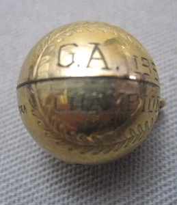Oro 1/20 - Colgante de BÉISBOL para 1953 CAMPEONES para Germantown Academy - Identificado - Imagen 1 de 6