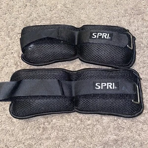 SPRI 2.9LB Each Pair of Ankle Weights Adjustable HEAVY! Black! SEE! - Picture 1 of 3