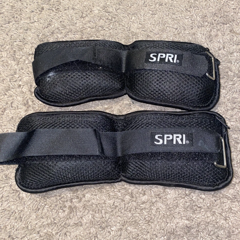 SPRI 2.9LB Each Pair of Ankle Weights Adjustable HEAVY! Black! SEE! - Image 1 of 3