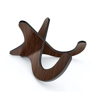 Wooden Ukulele Stand Violin Mandolin Folding Portable Stand Black walnut - Picture 1 of 7