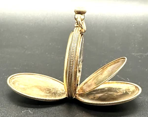 ANTIQUE 1901 WALTHAM GOLD FILLED POCKET WATCH 6 SIZE 7 JEWELS - Picture 1 of 8