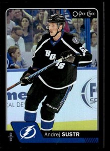 2016-17 O PEE CHEE BLACK RAINBOW FOIL /100 Andrej Sustr Tampa Bay Lightning #434