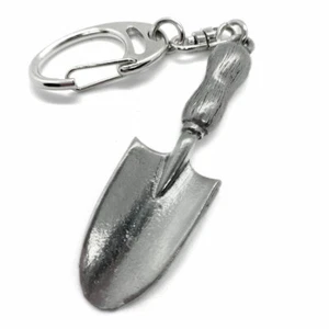 KELLE GARTENARBEIT GRÜNE FINGER SILBER ZINN 3D SCHLÜSSELANHÄNGER IN SCHWARZER GESCHENKBOX - Bild 1 von 4