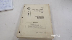 c2520-il-a Vol 1 Federal Supply Catalog Identification list fsc 2520 vehicular p - Picture 1 of 7