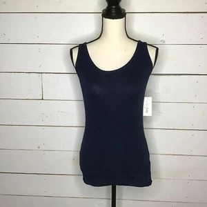 New Maison Jules Basic Tank Navy Blue Women's XS - Picture 1 of 4
