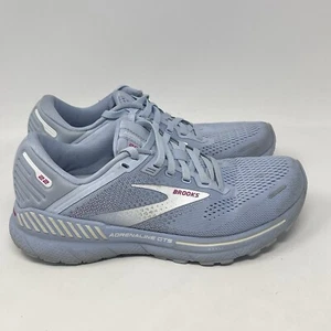 Brooks Adrenaline GTS 22 Shoes Womens 7 B Blue Pink Running Walking Sneakers - Picture 1 of 16