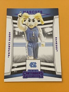 2020-21 Panini Contenders Draft Picks Rameses Mascots Purple /99 NORTH CAROLINA