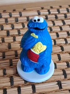 Vintage WILTON Sesame Street Cake Topper - Cookie Monster - 2" - Picture 1 of 3