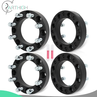 For Ford F250 8x170 Convert to Chevy 8x6.5 Wheels (4) 1.5" Wheel Adapters 14x1.5 - Image 1 of 4