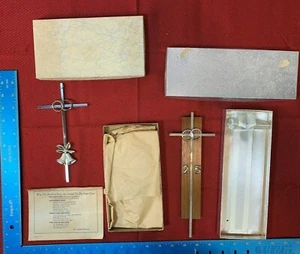 LOTTO VINTAGE DI 2 CROCI SPOSA MATRIMONIO CANA CROSS 103A - Foto 1 di 7