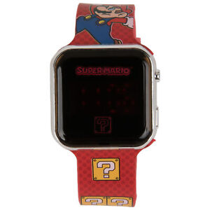 Super Mario Bros. ? Block LED Wrist Watch Red
