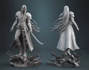 Sephiroth from FINAL FANTASY ACTION FIGURE Kit resina 3D UNPAINTED - Foto 1 di 2