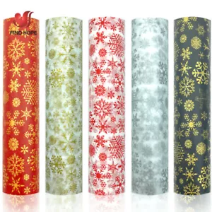 10Pcs Tissue Wrapping Packaging Paper Snowflake Xmas DIY Craft Flower Gift Decor - Picture 1 of 11