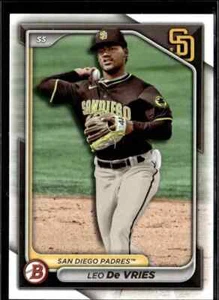 Lote de 5 tarjetas 2024 Bowman Draft Paper Leo De Vries San Diego Padres #BD-116 - Imagen 1 de 2