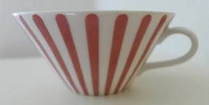 MELITTA ZÜRICH JUPP ERNST Streifen ROT Teetassen 5-18 WIE NEU / 3 da - Bild 1 von 4
