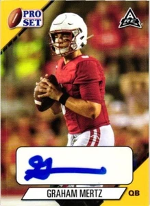 GRAHAM MERTZ NCAA Wisconsin 2021 Leaf Pro Set Gold RC Rookie Auto #PS-GM1 Badger - Picture 1 of 2
