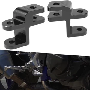 Montaje de descenso de clavija de pie de piloto negro apto para Suzuki SV650 / SV650 ABS 2017-2023 - Imagen 1 de 11