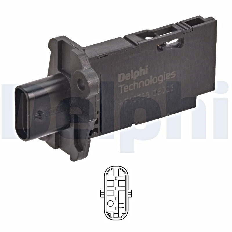 DELPHI Luftmassenmesser LMM Für BMW 1 Van 5 X1 MINI Clubman 10-23 13628570107 - Bild 1 von 1