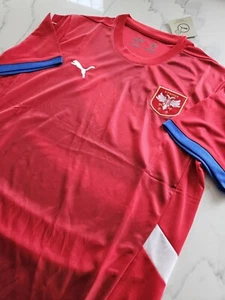 Puma 2024-25 Dark Cherry-PUMA Team Royal Serbia National Team Mens XL Jersey - Picture 1 of 4