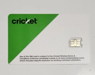 New Cricket Sim Card Nano LTE 4G - Image 1 of 2