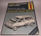 Haynes Ford Aerostar Mini-Vans Owners Workshop Manual  No. 1476  1986-1990