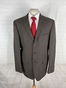 Claiborne Men's Brown/Grey Wool Blazer 42L $395