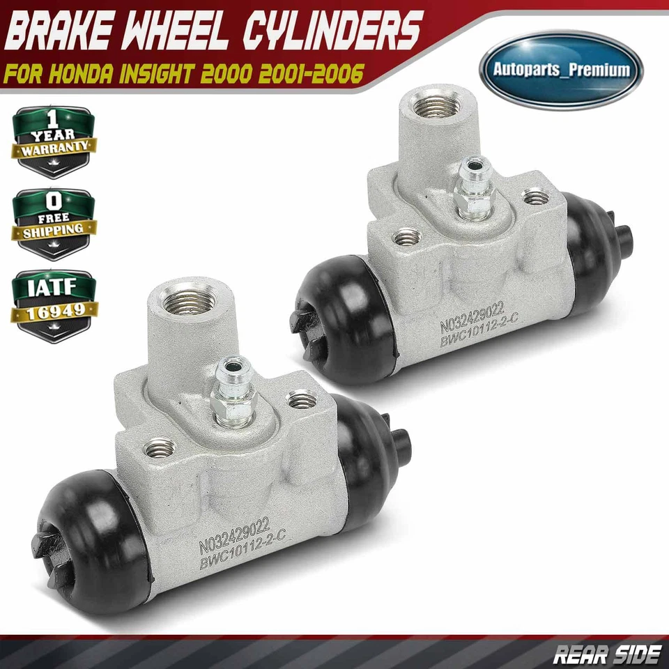2x Cilindro de rueda de freno de tambor para conductor delantero y pasajero para Honda Insight 2000-2006 Foto 1 de 4