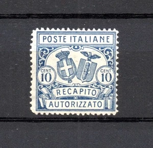 Italien 1928 alte 10 Centimes Paket-Briefmarke (Michel PK 1) schön MLH - Bild 1 von 2