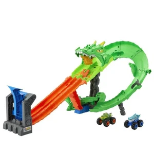 Hot Wheels - Monster Trucks - Coffret Piste Dragon Sharks vs. Dinos - Hot Whe... - Imagen 1 de 6