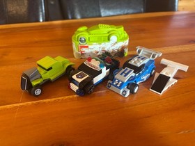 Lego Racers lot- 8301 Urban Enforcer, 8302 Rod Rider (incomplete), McD EZ Rally 