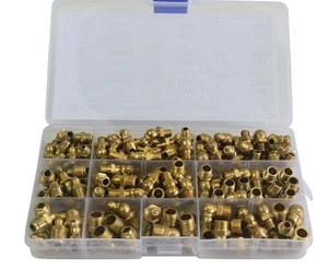 135pc Grease Nipples Metric Brass Grab Kit - Picture 1 of 6