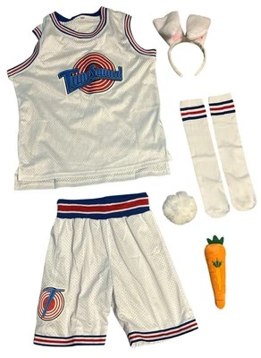 Disfraz de Halloween Space Jam Lola Bunny traje de baloncesto camiseta pantalones cortos 7 piezas Foto 1 de 4
