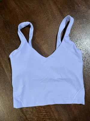 Camiseta sin mangas Lululemon Align púrpura sin mangas ropa deportiva para mujer talla 6 Foto 1 de 2
