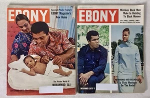Vintage Ebony Magazine 1972 & 1975 Muhammad Ali Cover Rare Publication - Picture 1 of 7
