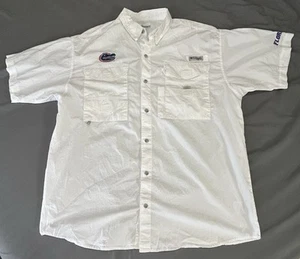 Columbia PFG Men’s Large Florida Gators Short Sleeve Button Up Vented Shirt - Picture 1 of 5
