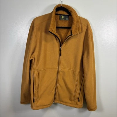 Chaqueta Aigle Polartec Dorado Marrón Polar Cremallera Completa Talla XL Foto 1 de 4