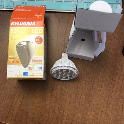 Sylvania LED9MR16/DIM/830/FL35 Lamp Light-Dimmable 50W - Image 1 of 4