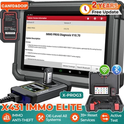 2025 LAUNCH X431 IMMO ELITE Outils Clé Programmier diagnostics Test Actif FR - Image 1 of 4