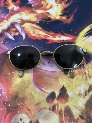 Vintage Giorgio Armani GA 633 Oval Sunglasses C. 807 Brushed Gold 49mm Italy - Image 1 of 4