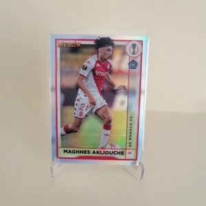 2022-23 TOPPS MERLIN UEFA MAGHNES AKLIOUCHE RC REFRACTOR #17 MONACO - Picture 1 of 2